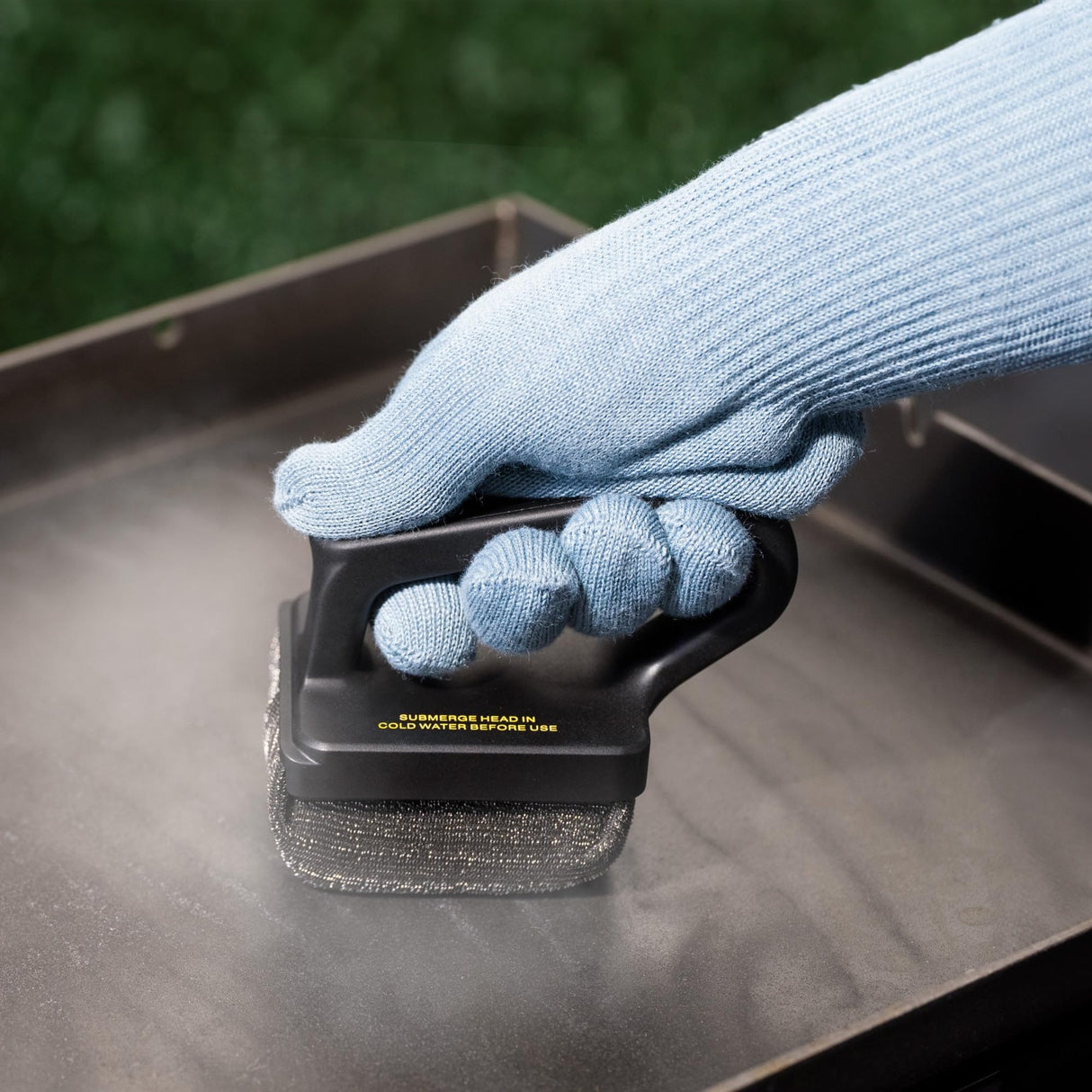 Mr. Bar-B-Q Bristle Free XL Steam Clean Griddle/Grill Brush Powered by Scrub Daddy Mr. Bar-B-Q