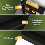 NicBex 72 Inch Tall Bookcase Modern 6-Tier Library Bookshelf Large Bookcases with Closed Back Wooden Bookcase with Stable Base Freestanding Storage Organizer for Bedroom, Office, Black NicBex