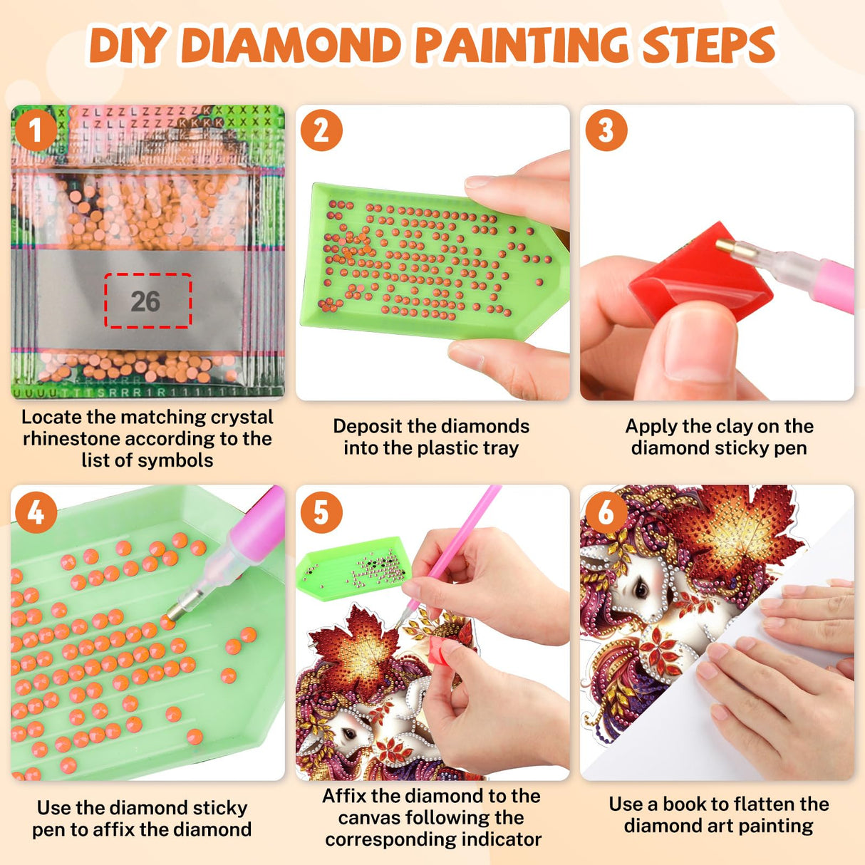 Bowetile Fall Diamond Art Hanging Kits for Adults Kids, Unicorn Diamond Art Suncatchers, 5D Special Shape Autumn Diamond Painting Pendant Window Ornament Gifts for Home Garden Door Wall Decor Bowetile