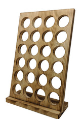 Gianna's Home Rustic Farmhouse Country Distressed Wood Coffee Pod Holder For K-Cups, 24 Capacity (Torched Wood) Gianna's Home