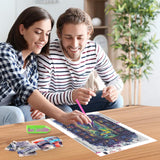 NEWENMO Magic Book Diamonds Painting Kits for Adults Beginner, DIY 5D Princess Diamond Art Paint with Round Diamonds, Full Drill Gem Art Diamonds Art Painting for Home Wall Decor 12x16 Inch NEWENMO