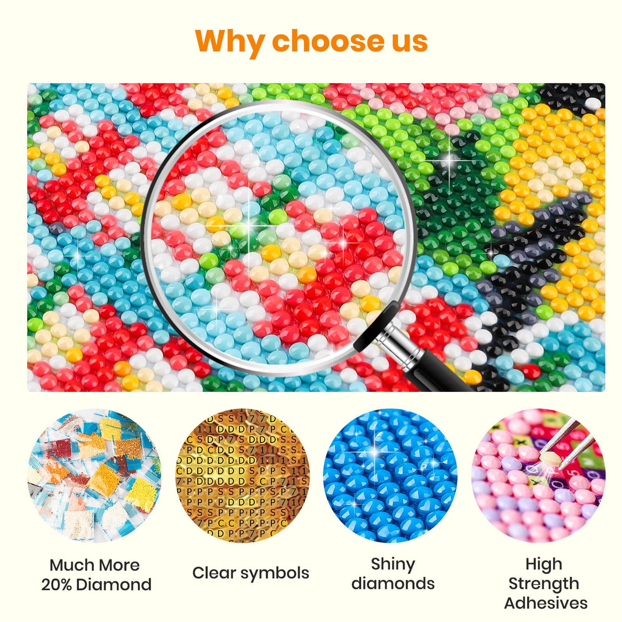 Bowetile 5D Diamond Art Phoenix Kits for Adults Beginners, Animals Diamond Painting Phoenix Kits, DIY Full Round Drill Diamonds Dots Paintings Picture Gem Art Craft for Home Wall Decor 12x12 Inch Bowetile