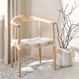 Safavieh Home Collection Wade Light Oak Teak Wood Arm Chair Safavieh