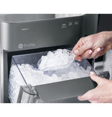 GE Profile Opal 2.0 | Countertop Nugget Ice Maker | Ice Machine with WiFi Connectivity | Smart Home Kitchen Essentials | Stainless Steel (Renewed) GE