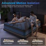 inight King Size Mattress, 12 Inch King Mattress in a Box, Durable Hybrid Mattresses with Gel Memory Foam & Pocket Springs, Medium Firm Feel, Pressure Relief, Cooling, Edge Support, Motion Isolation inight