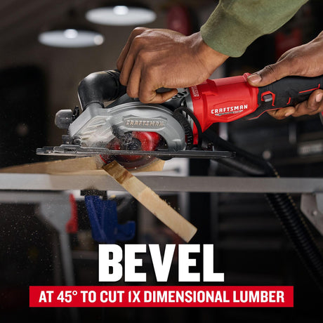 CRAFTSMAN V20 4-1/2 Inch Cordless Circular Saw, Bare Tool Only (CMCS405B) CRAFTSMAN