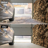 alophoty 10 FT Garage Door Seals Bottom Rubber, Heavy Duty U+O Ring Universal Garage Door Bottom Seal with Pre-drilled Aluminium Track Retainer Base Kit, Rubber Bottom Seals for Garage Doors alophoty