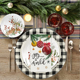 Horaldaily 100 Christmas Disposable Paper Decorative Guest Napkins, Xmas Balls for Party Lunch Dinner Kitchen Bathroom Horaldaily