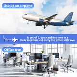 2-Pack Airplane Travel Footrest Hammock - Perfect Airplane Foot Hammock to Relax Your Feet - Travel Essentials Comfy Foot Hanger Plane Footrest for Long Trip FEIMINI