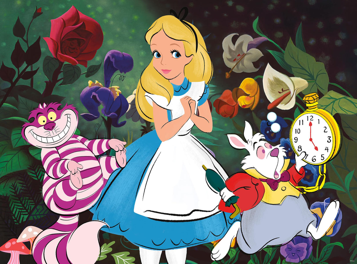 Buffalo Games - Silver Select - Disney - Alice in Wonderland, Alice and Friends - 1000 Piece Jigsaw Puzzle for Adults -Challenging Puzzle Perfect for Game Nights Buffalo Games