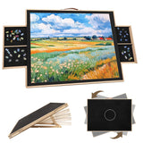 Rotating Puzzle Board 1500 Pieces - Adjustable Puzzle Table with Drawers & Dust Cover, 27x35 Inch Portable Wooden Jigsaw Board, Ergonomic Tilt for Adults, Gift for Mom Kids Wdmiya
