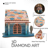 3D Diamond Painting Kit - Rainbow Mermaid Cabin, DIY Full Drill Diamond Art Kit, Premium Craft Set for Home Decor and Gifts Party Ready