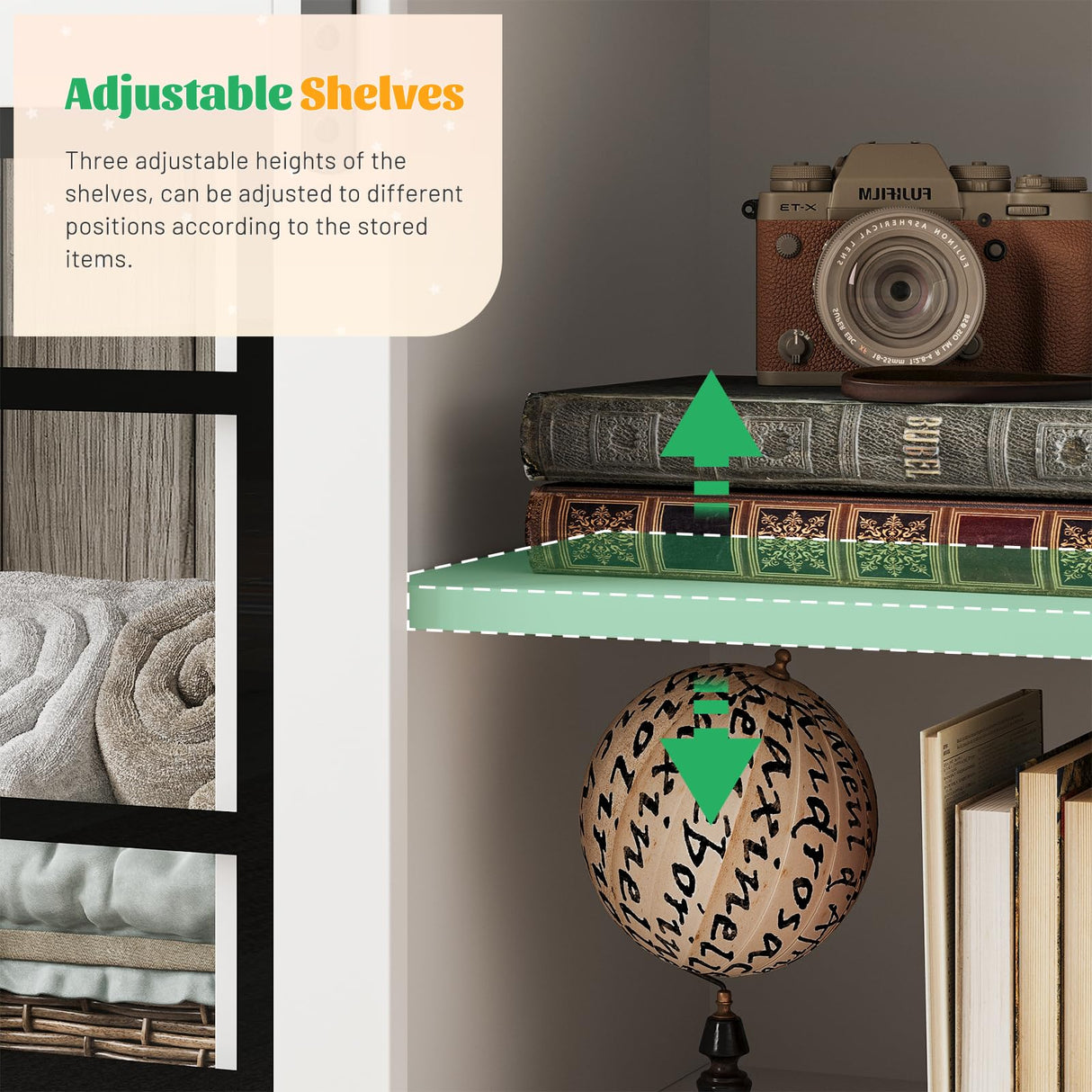 Maupvit TV Stand for Televisions 65 Inch with Sliding Barn Doors, Media Entertainment Center Storage Cabinet, Adjustable Led Light Modern Table, White Maupvit