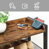 HOOBRO Shoe Rack, 8-Tier Shoe Storage Organizer, Narrow Shoe Shelf, Saving Space, Stable and Sturdy, Hold 14-21 Pairs of Shoes, for Entryway, Hallway, Living Room, Rustic Brown BF48XJ01 HOOBRO