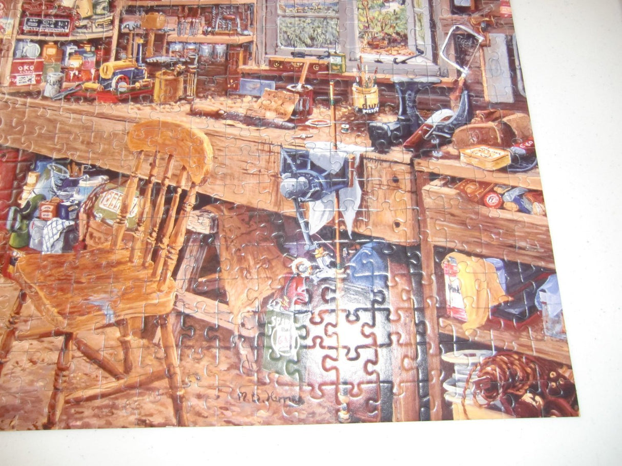 Ravensburger Dad's Shed | 500-Piece Large Format Jigsaw Puzzle | Unique Softclick Technology | Ideal for Adults and Kids Ravensburger