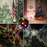 Brizled Color Changing Christmas Lights, 65.67ft 200 LED Cool White & Multicolor Christmas Lights, 11 Modes Remote Dimmable 24V Safe Adapter Outdoor Christmas Tree Lights String for Xmas Party Tree Brizled