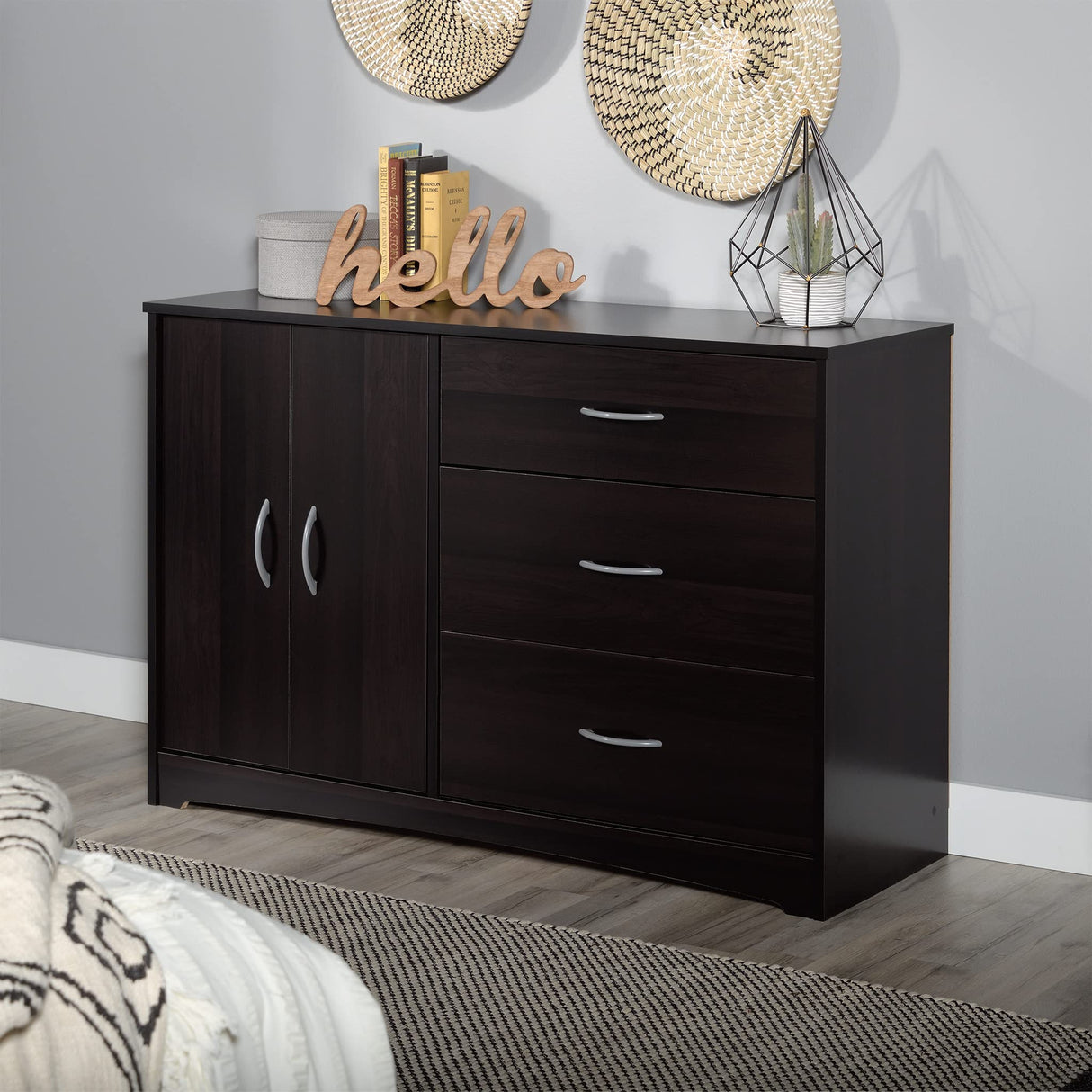Sauder Beginnings Dresser, Cinnamon Cherry Finish Sauder