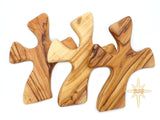Dacaret Factory Healing Cross | Olive wood | 5'' fits in the hand for praying | Confirmation, First Communion Gifts | Loss of a dear one | Memorial | Christmas Gift (Without Engraving) Dacaret Factory