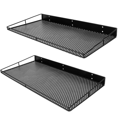 RedCall Heavy-Duty Wall Shelf, 2 Pack Garage Shelf, 23.5" x 12" Large Wall Mounted Shelves for Garage, Laundry Room, Closet, Holds Up to 75 Lbs