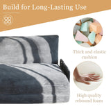 YOSHOOT Lazy Floor Sofa Convertible Bean Bag Sofa Bed Couch, 5-Position Foldable Sleeper Chair with Armrest, Ideal for Reading & Gaming YOSHOOT