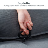 FLEXISPOT XRC2 Rocker Recliner Chair for Adults - Massage Rocker Recliner Chair w/Heat & Vibration, 270° Swivel Manual Rocking Chair Single Sofa for Living Room Bedroom(Grey) FLEXISPOT