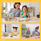 Barydat 2 Pcs Wooden Puzzle Display Stand Jigsaw Holder Rack Puzzle Storage Organizer Shelf for Adults Craft Collection Lovers Barydat