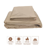 SCOCANOPY Light Beige Ripstop Replacement Top for Lowe's Allen Roth 10X12 Gazebo Model #GF-12S004B-1/ GF-12S004BTO SCOCANOPY