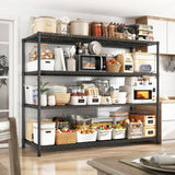 DurayLoly 68.1"W Storage Shelves 2500LBS Wire Shelving Unit, Garage Shelving Heavy Duty, Adjustable Metal Shelves for Garage, Pantry, Kitchen, Basement, Warehouse, Business 68.1"W x 20.9"D x 70.9"H DurayLoly