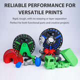 AceAddity ABS 3D Printer Filament, Heat Resistant, Dimensional Accuracy +/- 0.02 mm,1 kg Spool, 1.75 mm (White) Aceaddity