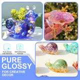 Teexpert Epoxy Resin 2 Gallon Kit, Pure Glossy Crystal Clear Resin Epoxy with Pump, Casting Resin Bubble Free Anti Yellowing, Art Resin Epoxy Resin for Jewelry Making, Table Top, Wood & Art Crafts Teexpert