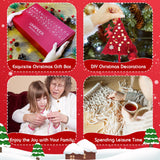 UHAPEER 137PCS Macrame Kits for Adults Beginners DIY Macrame Christmas Tree and Boho Macrame Supplies with 3 mm Macrame Cord Cotton Beads Xmas Ornaments Christmas Decorations Gifts Wall Hanging UHAPEER