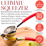 Bellemain Citrus Juicer | Metal Lemon Squeezer | Lime and Lemon Juicer Stainless Steel with Silicone Handles | Manual Juicer, Citrus Squeezer, Hand Held Juicer | Bar Juicer for Bartender Accessories Bellemain