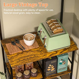 Honkazita Kitchen Bakers Rack 23.6 Inch Length With 6 Tiers Zoned Storage Design Coffee Bar Station Microwave Stand Kitchen Rack Honkazita