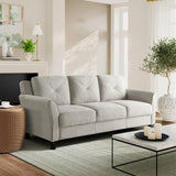 Lifestyle Solutions Harrington Sofa Curved Arms, Beige LifeStyle Solutions