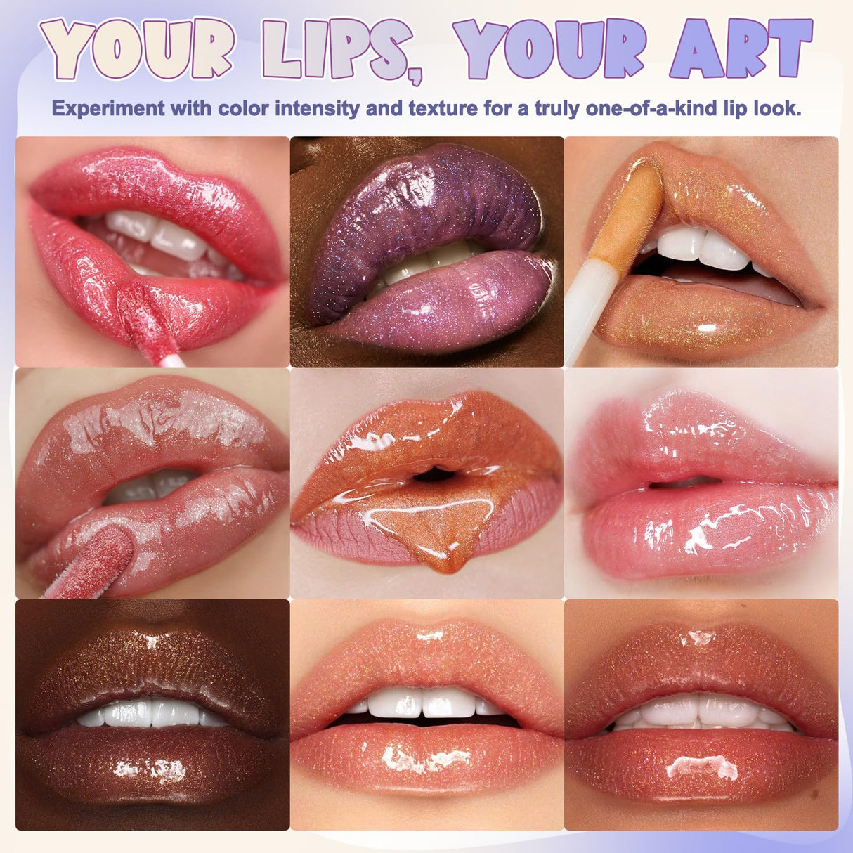 TSVATE Lip Gloss Making Kit, 58PCS DIY Lip Gloss Kit, Lipgloss Making Kit for Women, Beginner, Girls, Moisturizing Lipgloss Base Moist, Double-Ended Tubes, Jojoba Oil, Tween Girls Gift Trendy Stuff TSVATE