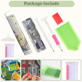 CEOVR Scenery Diamond Painting Kits for Adults, Garden Landscape Diamond Art Dots 5D Full Drill DIY Gem Art, Adult Crafts Kits Arts and Crafts, Wall Decor for Home Office 12x16in CEOVR