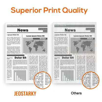 Jeostarky TN760 Toner for Brother Printer Compatible Replacement for Brother TN-760 TN730 TN-730 for MFC-L2710DW DCP-L2550DW MFC-L2750DW HL-L2350DW HL-L2395DW HL-L2390DW HL-L2370DW (Black 2-Pack)