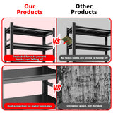 Bookshelf 5 Tier Metal Wide Bookshelves, Heavy Duty Bookcase Tall Book Shelf Storage Organizer, Adjustable Bookshelf For Bedroom/Living Room/Home Office/Library, Black(with fence-78"H*47.24"W*18"D) KILISTEELS