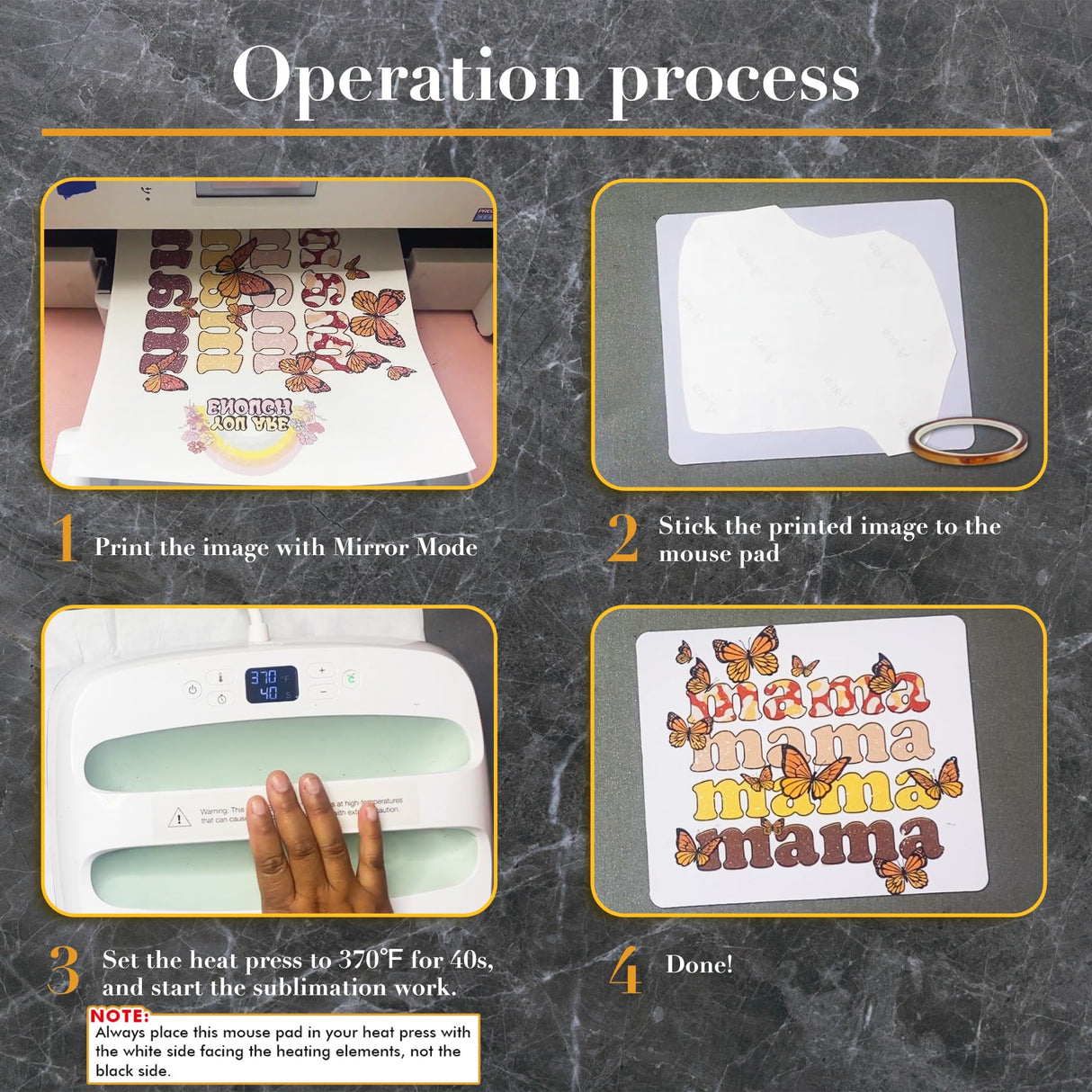 A-SUB Sublimation Mouse Pad Blank Rectangular Blanks 3mm Thick for Transfer Heat Press Printing Crafts 9.4x7.9x0.12 Inches White 11pcs A-SUB