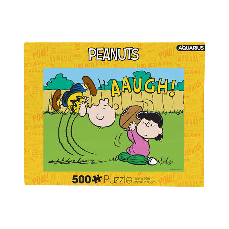 AQUARIUS - Peanuts Lucy Football 500 Piece Jigsaw Puzzle AQUARIUS