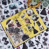 DAPUTOU 550PCS Vintage Scrapbook Stickers Books 24Sheets Vintage Butterfly Garden Flowers Gothic Stickers Kit for Scrapbooking Supplies Aesthetic Junk Journal Journaling Craft Halloween DAPUTOU