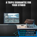 4 PCS Acoustic Panels,48''X24''X2'' Soundproof Foam Wall Panels,High Density Fireproof Noise Cancelling Foam Studio Foam Panel,Noise (Black-4 Pack) YHYGHXFR