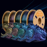 ERYONE Burnt Titanium PLA Filament 3D Printer PLA Filament 1.75mm +/- 0.03mm, Glitter PLA Filament 1KG Cardboard Spool(2.2LBS), Dark Gold ERYONE