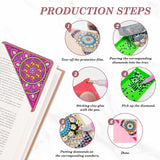 Morledoa 6 Pcs Diamond Painting Bookmarks, Mandala Diamond Art Kits for Adults, DIY Triangle Making Corner Bookmark Kits Morledoa
