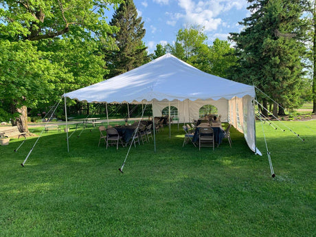 Quictent 20x40 Fire Retardant Pole Party Tents Heavy Duty PVC Vinly Pole Tent Wedding Party Canopy with Carry Bags Quictent
