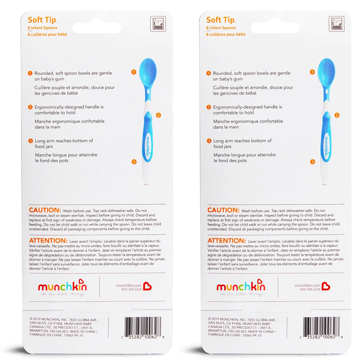 Munchkin® Soft Tip™ Baby Spoons, BPA Free, 12 Pack