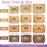 Tayfus Personalized Cutting Board, Engraved Wood Cutting Boards for Kitchen and Wedding Registry Ideas - Customized Gifts of Charcuterie Boards, Personalized Gifts — Anniversary Gift for Couple Tayfus