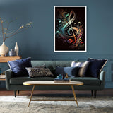 BOHADIY Diamond Painting Kits for Adults Music Diamond Art Kits for Adults,5D Painting Music DIY Full Drill Diamond Painting Gem Art and Crafts 12x16inch BOHADIY