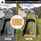 Domax Bamboo Bath Mat for Bathroom - Shower Mat Non Slip Waterproof Wooden Shower Floor Mat for Doorway Sauna Spa Yard Patio Pool Outdoor Use (Natural, 21.26 x 14.17 x 1.3 Inch) Domax