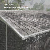 Outsunny 11' x 9' Outdoor Storage Shed, Metal Garden Tool House with Sloping Roof and Lockable Door for Backyard, Bike, Patio, Garage, Lawn, Gray Outsunny